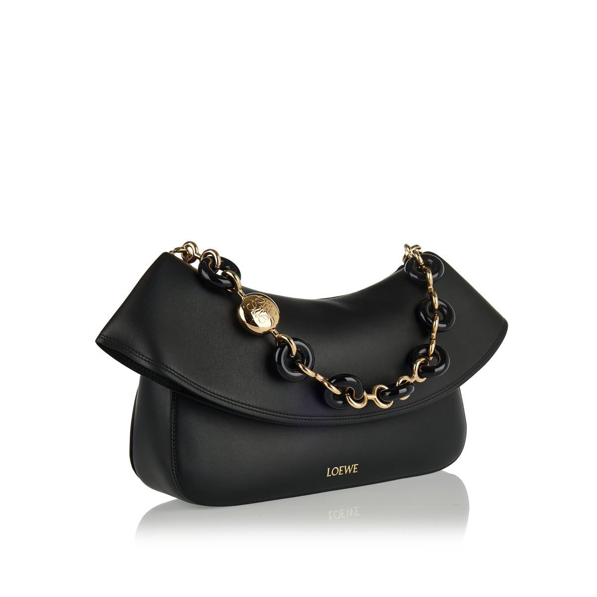 Оригінальна Ola Medium Leather Shoulder Bag Loewe – вид ззаду