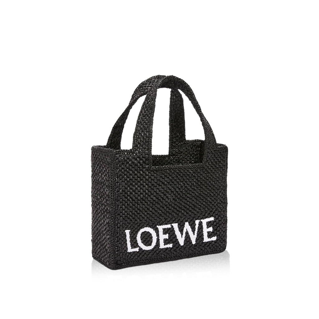Оригінальна Font Mini Raffia Tote Bag Loewe – вид ззаду