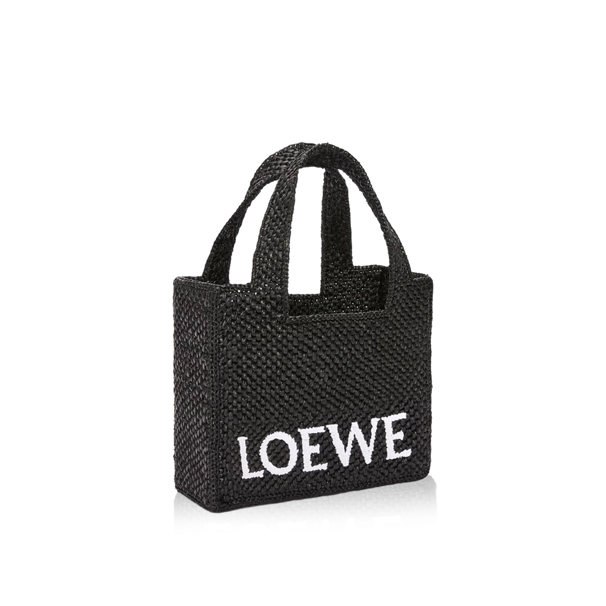 Оригінальна Font Mini Raffia Tote Bag Loewe – вид ззаду