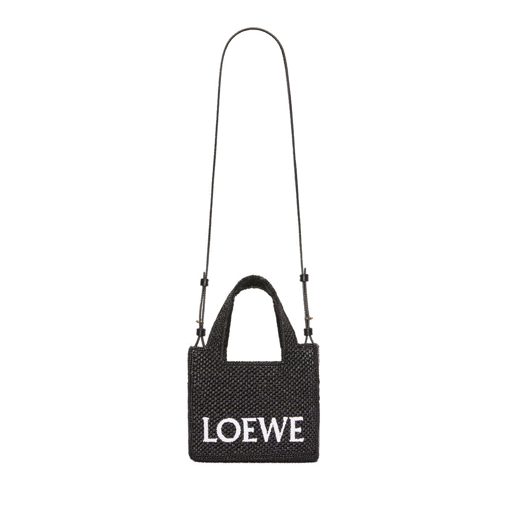 Оригінальна Font Mini Raffia Tote Bag Loewe – збільшений вид