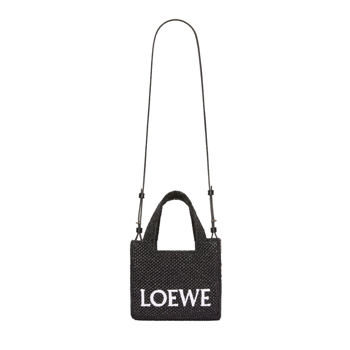 Оригінальна Font Mini Raffia Tote Bag Loewe – збільшений вид