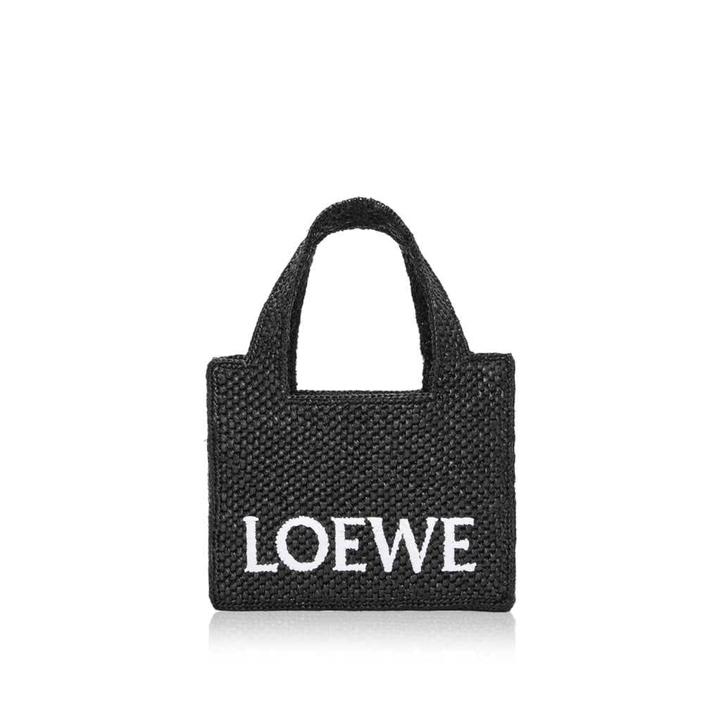Оригінальна Font Mini Raffia Tote Bag Loewe – боковий вид