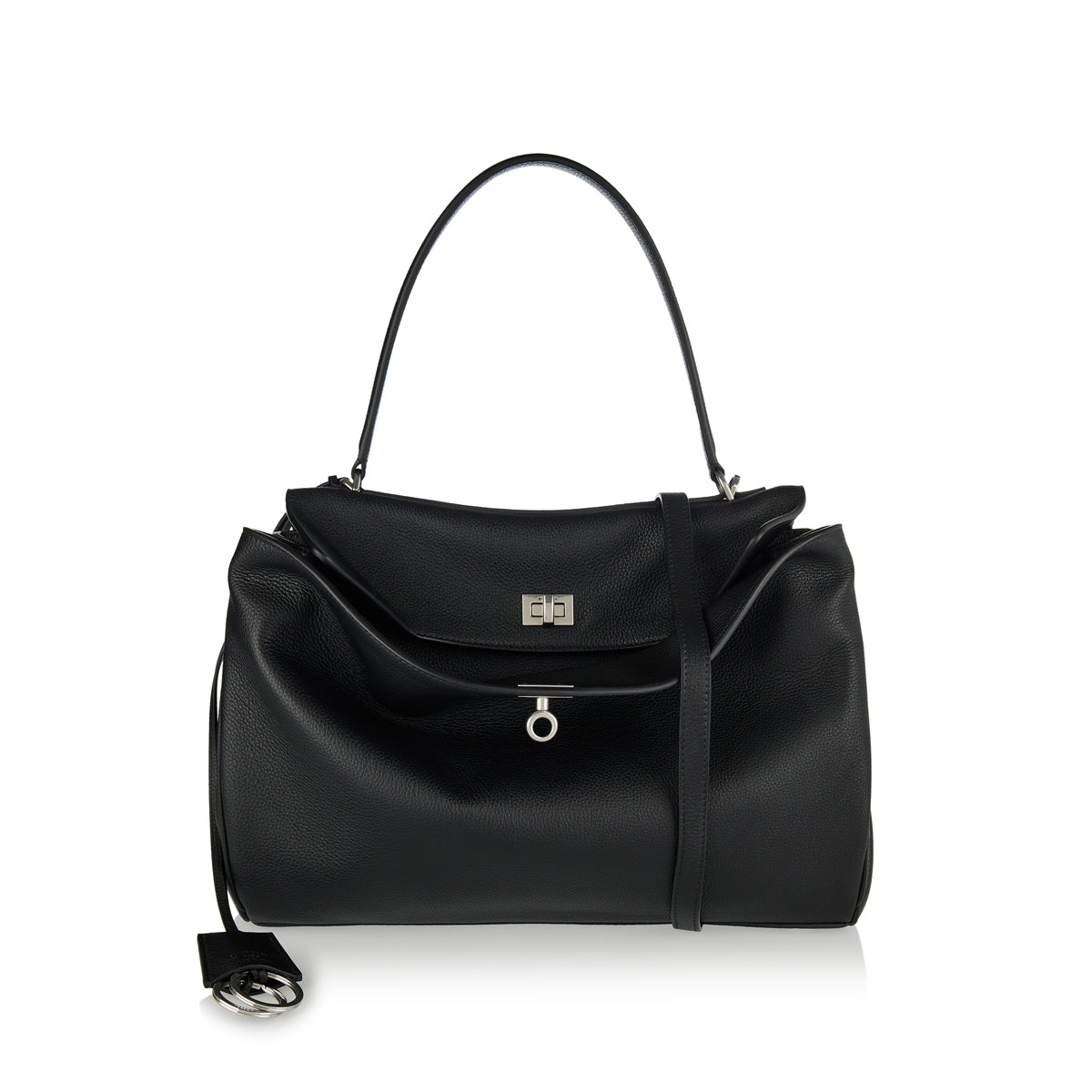 Rodeo Medium Leather Handbag Balenciaga оригінал – Купити в Україні – боковий вид
