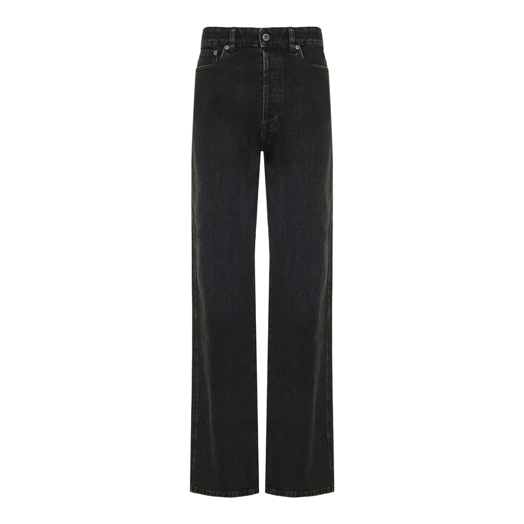 Оригінальна Denim Straight-Leg Jeans Miu miu – боковий вид