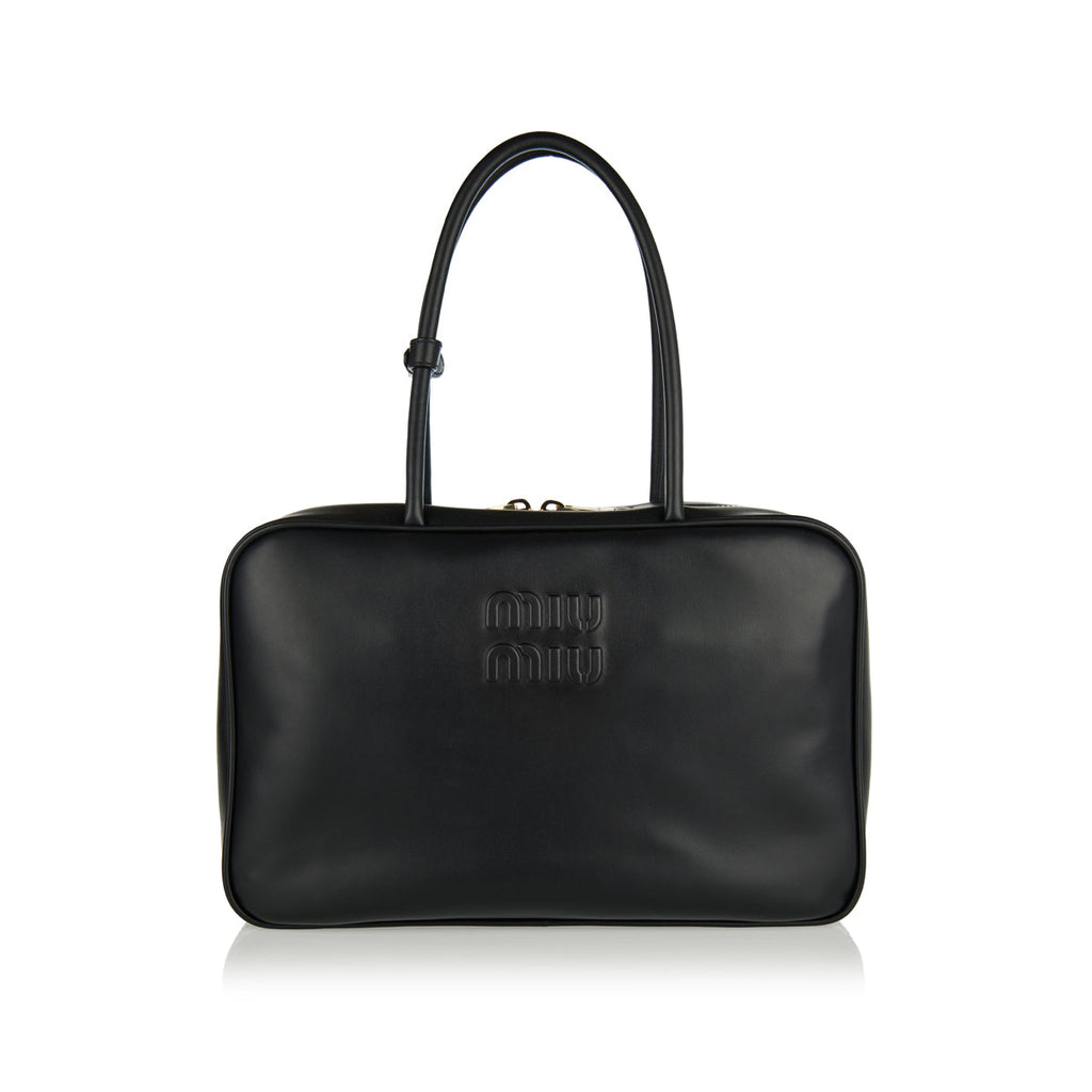 Оригінальна Beau Large Leather Bag Miu miu – боковий вид