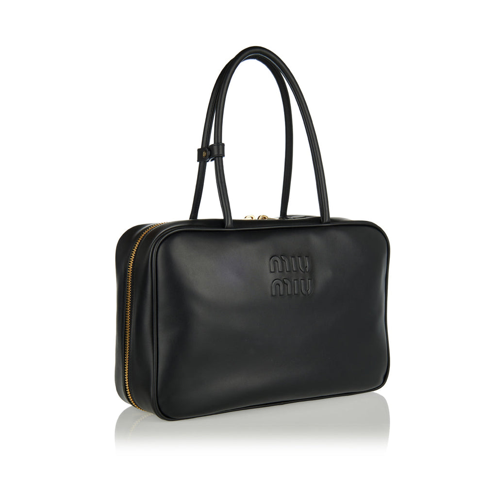 Оригінальна Beau Large Leather Bag Miu miu – вид ззаду