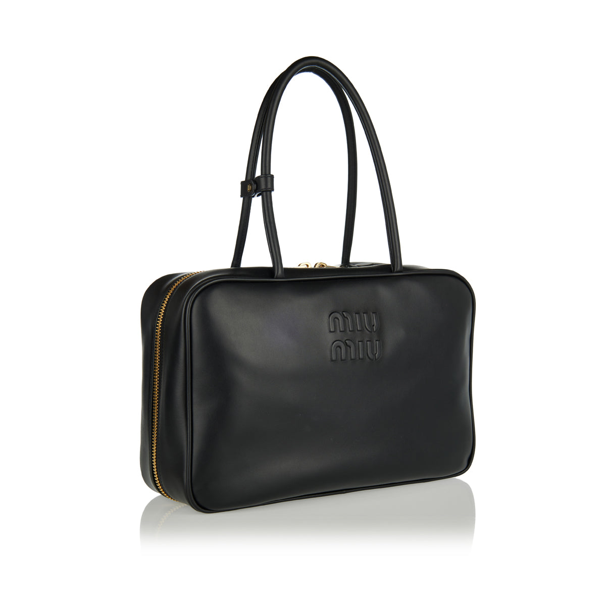 Оригінальна Beau Large Leather Bag Miu miu – вид ззаду