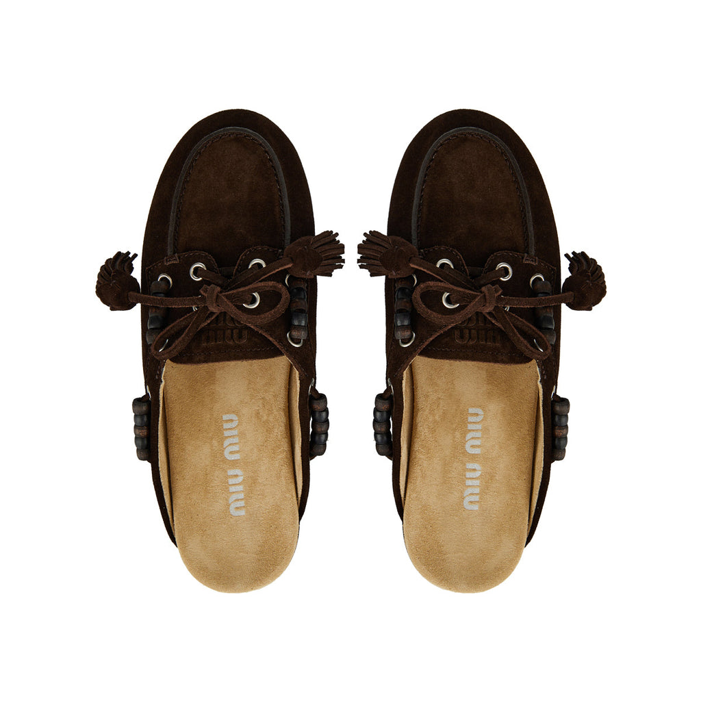 Suede Tassel Mocassin Mules Miu miu оригінал – Купити в Україні – збільшений вид