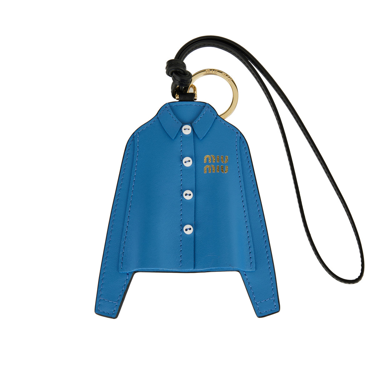Logo Printed Trick Keychain Miu miu оригінал – Купити в Україні – боковий вид