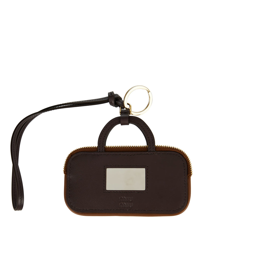Arcadie Leather Bag Charm Miu miu – Гарантія оригінальності – вид ззаду