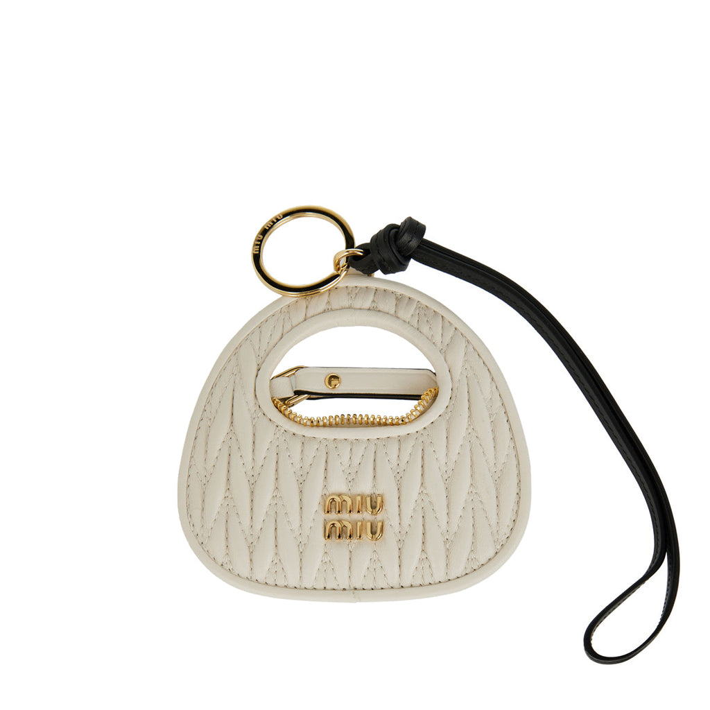 Оригінальна Wander Leather Bag Charm Miu miu – боковий вид