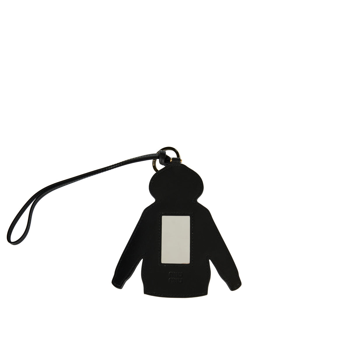 Оригінальна Miu Hoodie Leather Keychain Accessory Miu miu – вид ззаду