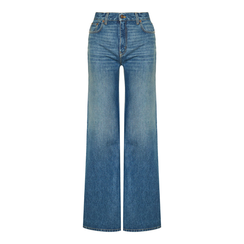 Wide Leg Denim Jeans Chloe – Гарантія оригінальності – боковий вид