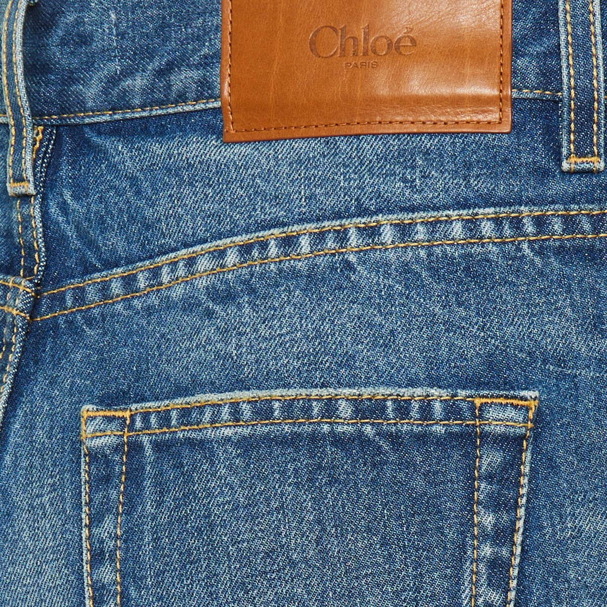 Wide Leg Denim Jeans Chloe – Гарантія оригінальності – детальний вид