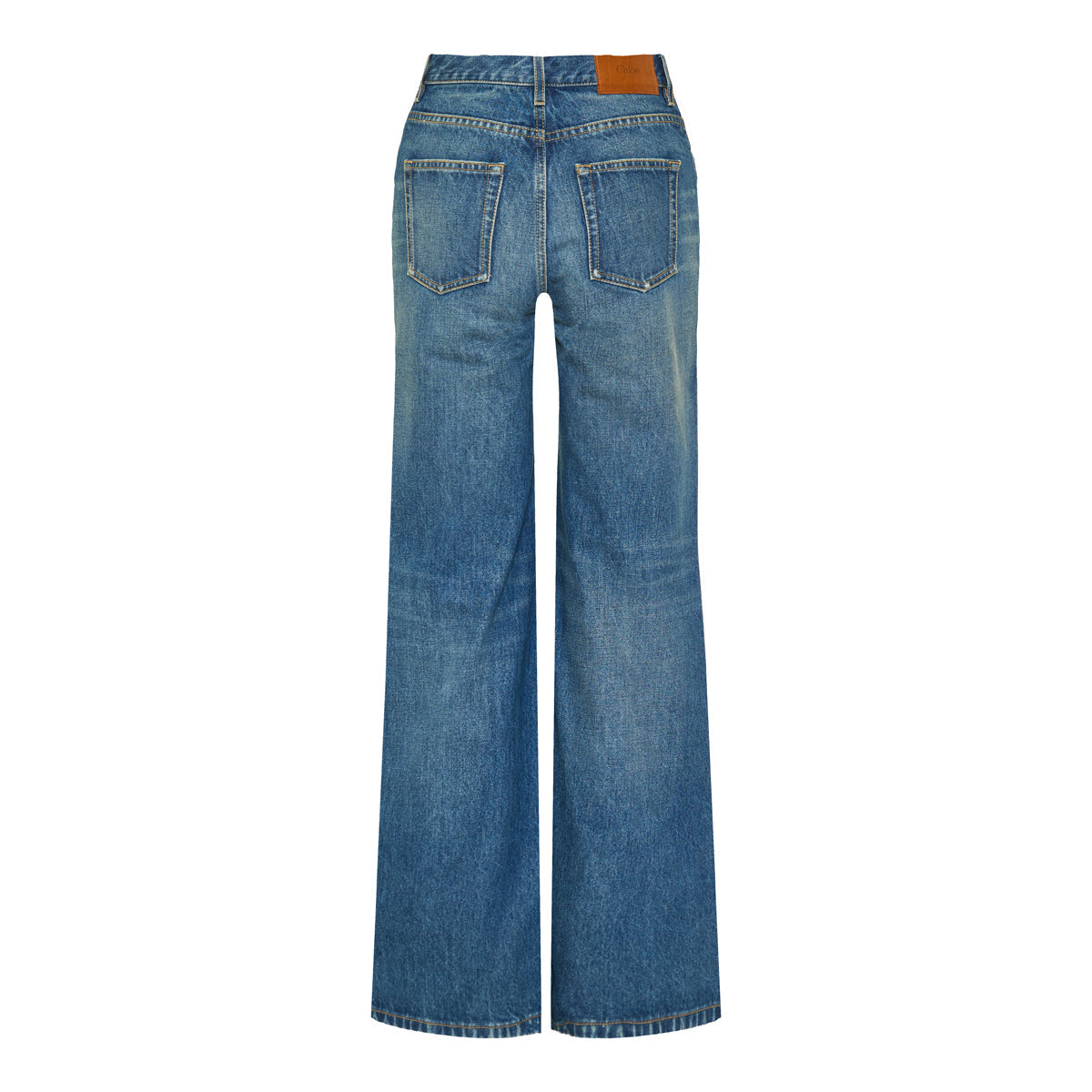Wide Leg Denim Jeans Chloe – Гарантія оригінальності – вид ззаду