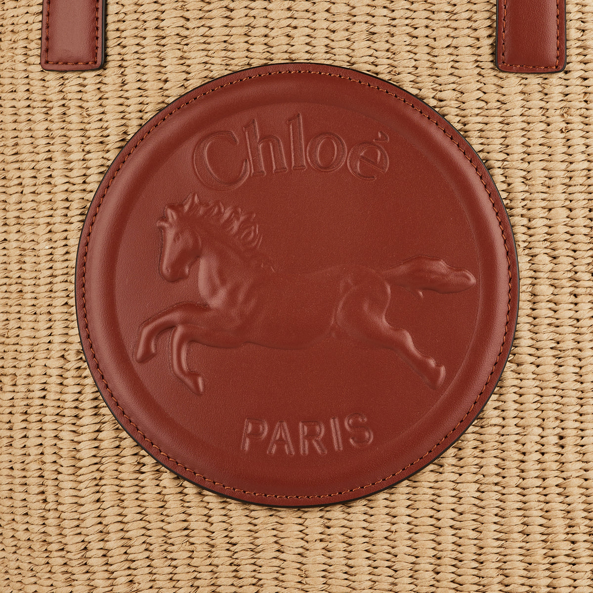 Оригінальна Large Horse Medal Basket Bag Chloe – збільшений вид