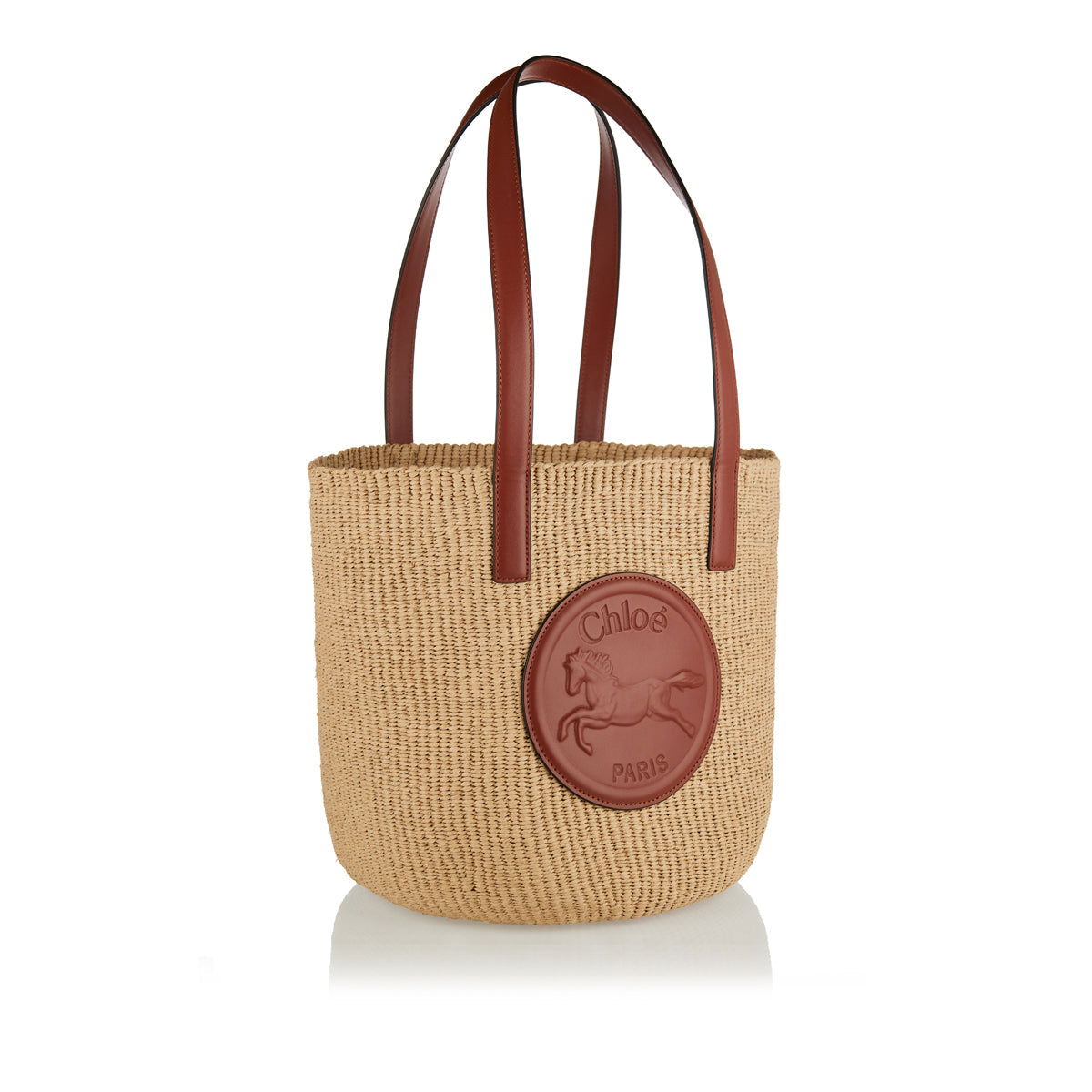 Оригінальна Large Horse Medal Basket Bag Chloe – вид ззаду