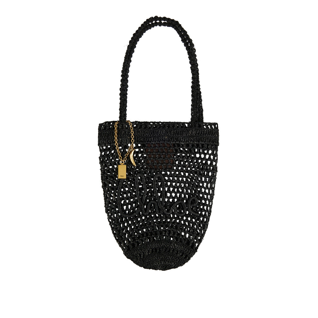 Summer Banana Small Raffia Tote Bag Chloe оригінал – Купити в Україні – боковий вид