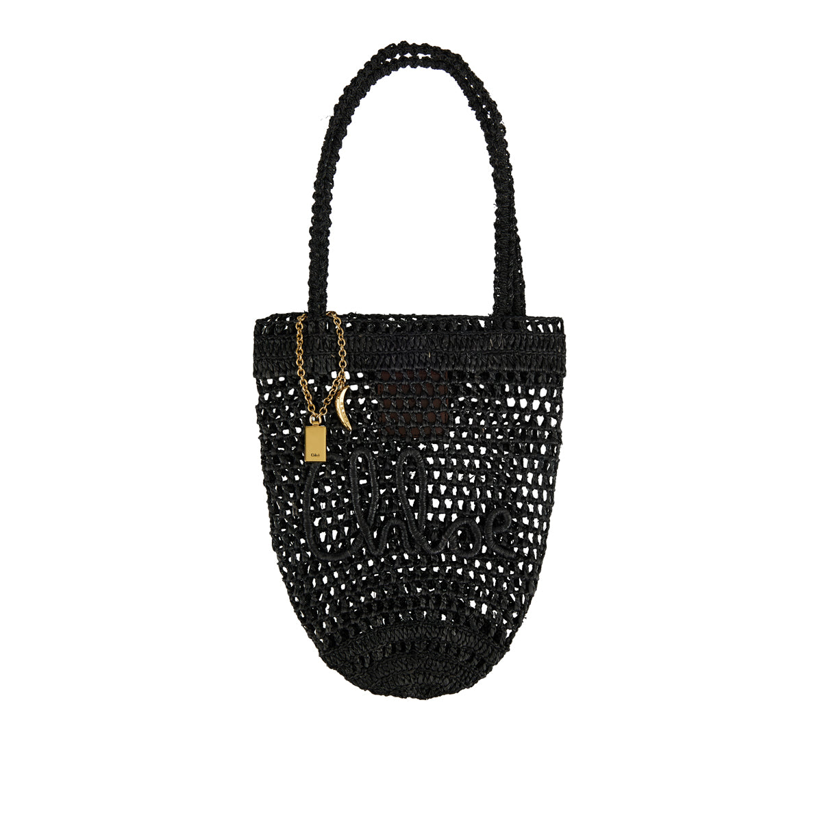 Summer Banana Small Raffia Tote Bag Chloe оригінал – Купити в Україні – боковий вид