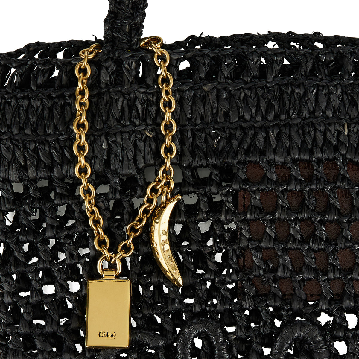 Summer Banana Small Raffia Tote Bag Chloe оригінал – Купити в Україні – детальний вид