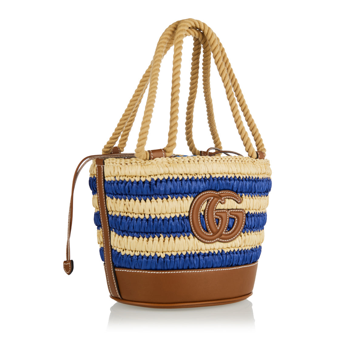 Woven Mini Bucket Bag Gucci оригінал – Купити в Україні – вид ззаду