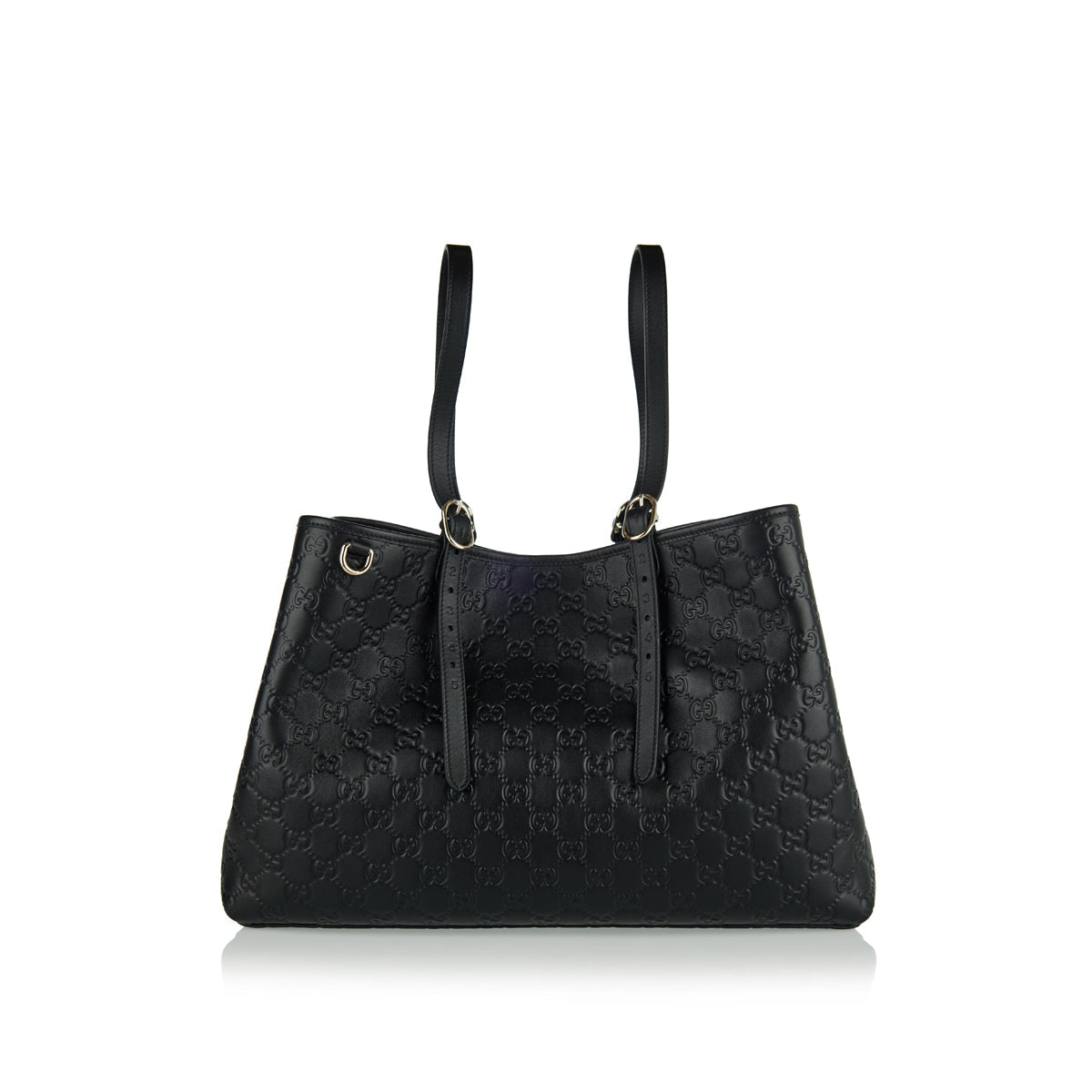 Gg Emblem Large Leather Tote Bag Gucci оригінал – Купити в Україні – боковий вид