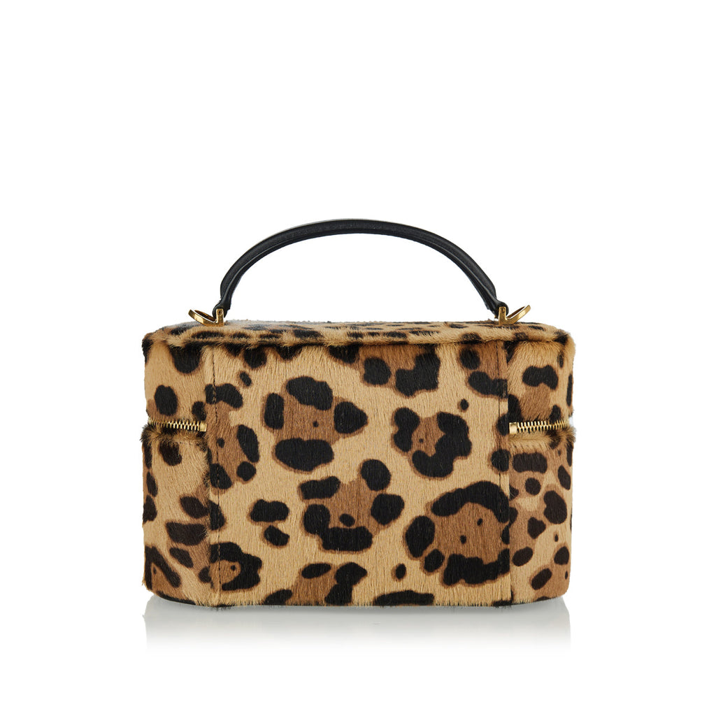 Gaby Leather Leopard Print Vanity Bag Saint laurent – Гарантія оригінальності – детальний вид