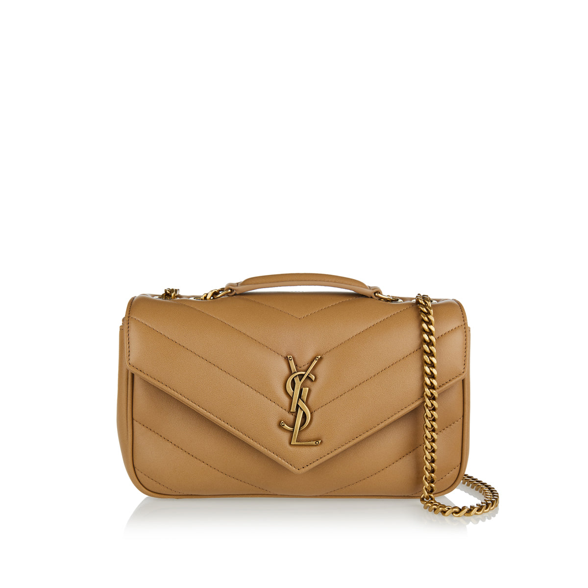 Loulou Small Matelassé Shoulder Bag Saint laurent – Гарантія оригінальності – боковий вид