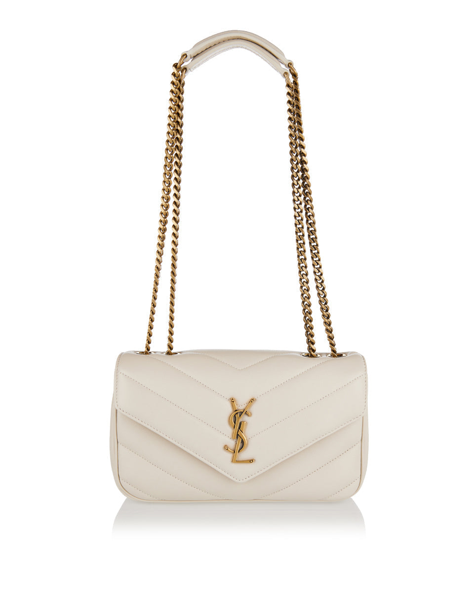Loulou Small Matelassé Leather Shoulder Bag Saint laurent оригінал – Купити в Україні – боковий вид