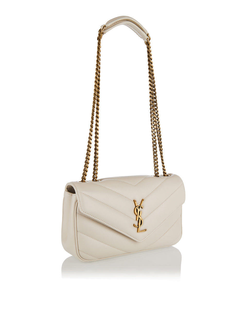 Loulou Small Matelassé Leather Shoulder Bag Saint laurent оригінал – Купити в Україні – вид ззаду