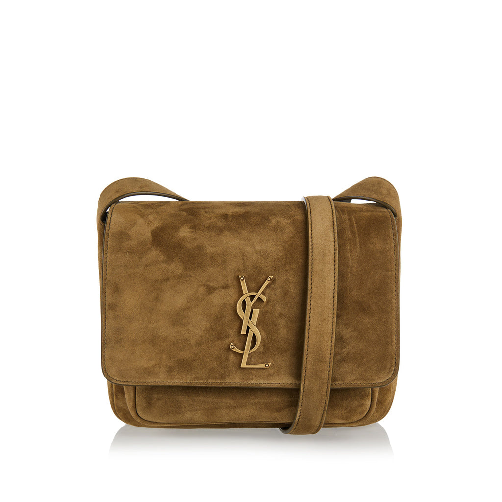 Niki Satchel Suede Bag Saint laurent – Гарантія оригінальності – боковий вид