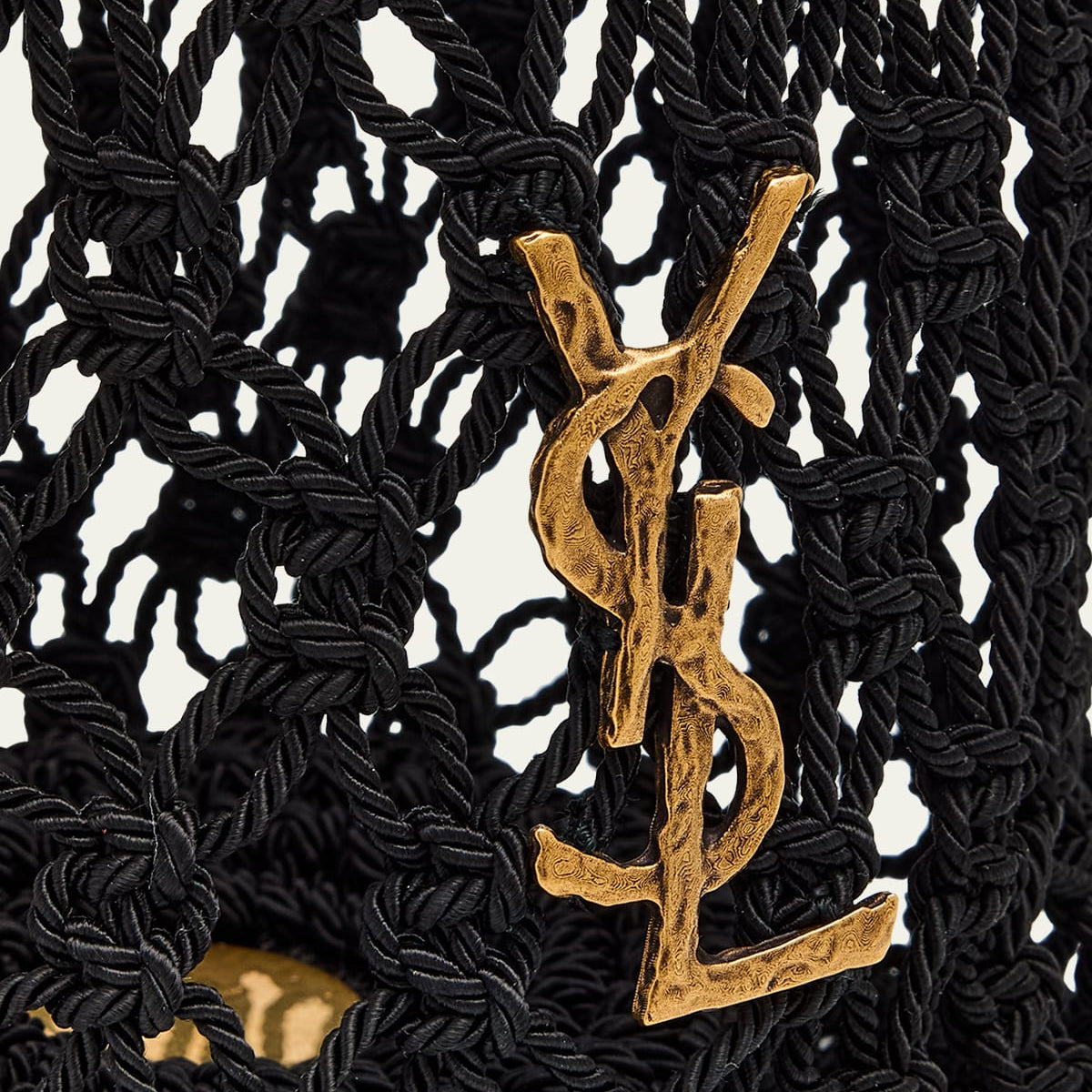 Cassandre Large Crochet Tote Bag Saint laurent оригінал – Купити в Україні – вид ззаду