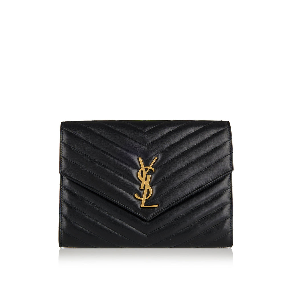 Cassandre Matelassé Flap Pouch Saint laurent оригінал – Купити в Україні – боковий вид