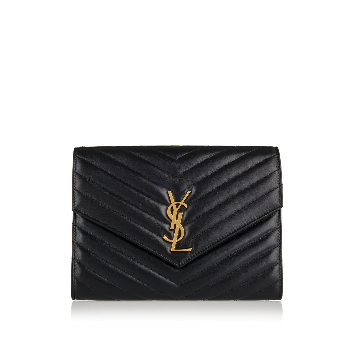 Cassandre Matelassé Flap Pouch Saint laurent оригінал – Купити в Україні – боковий вид