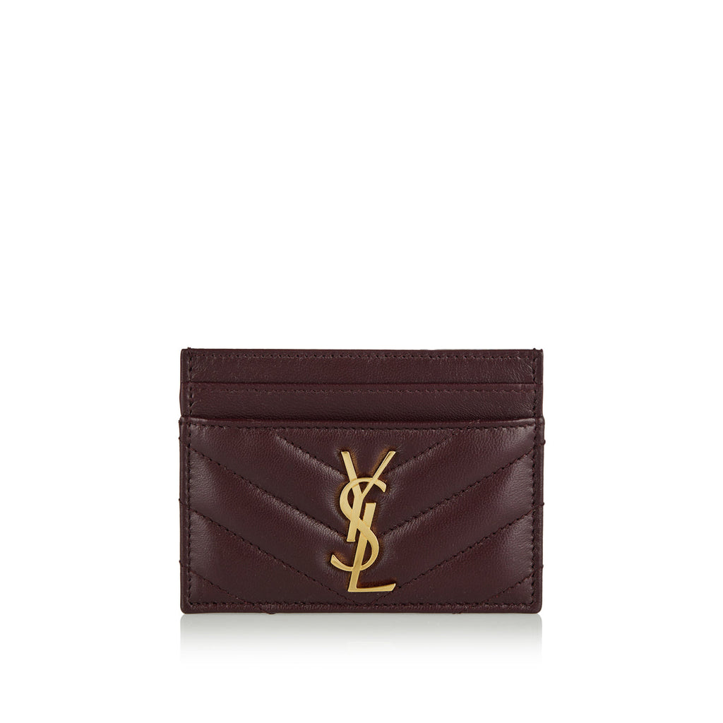 Cassandre Leather Card Case Saint laurent оригінал – Купити в Україні – боковий вид
