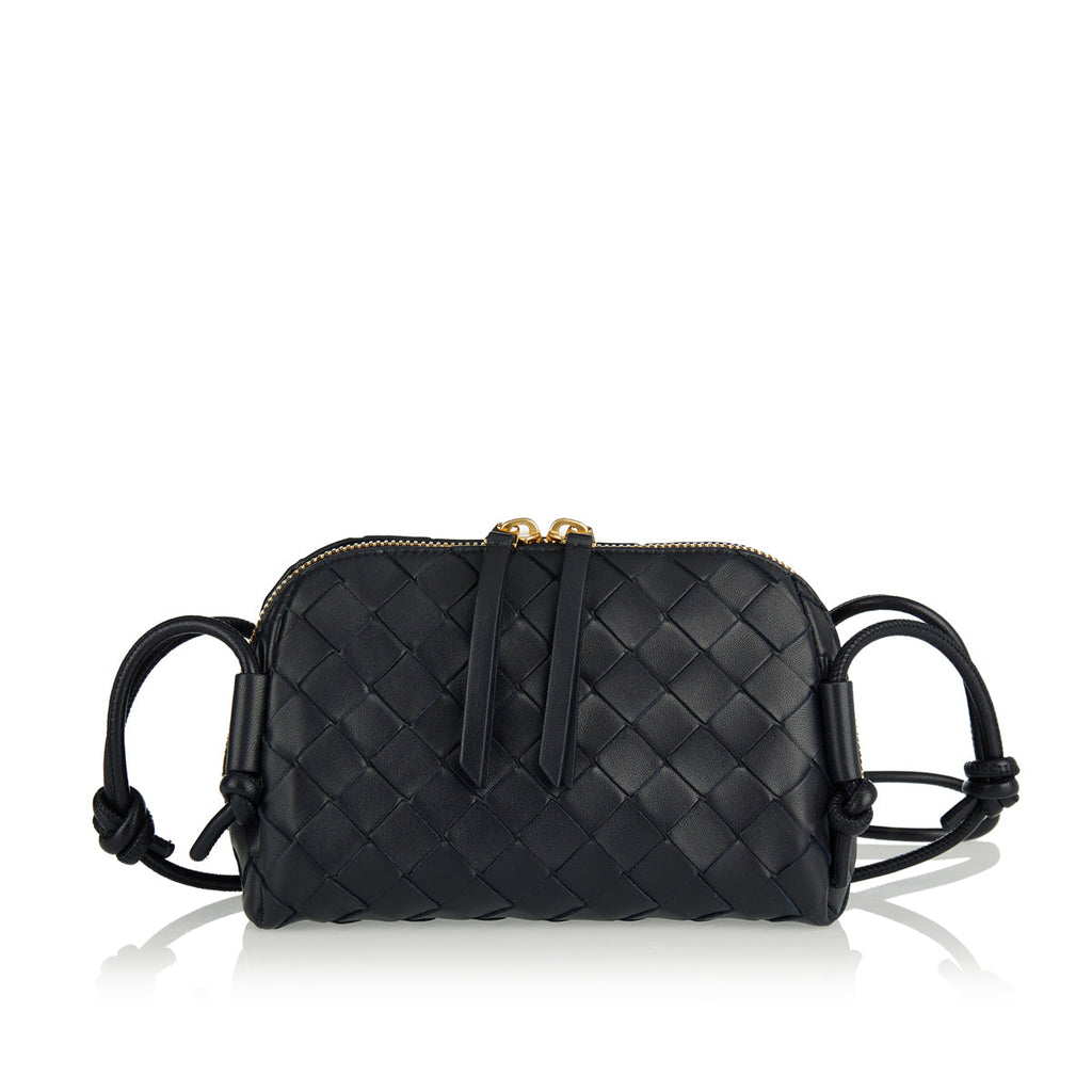Intrecciato Concert Leather Pouch Bottega veneta оригінал – Купити в Україні – боковий вид