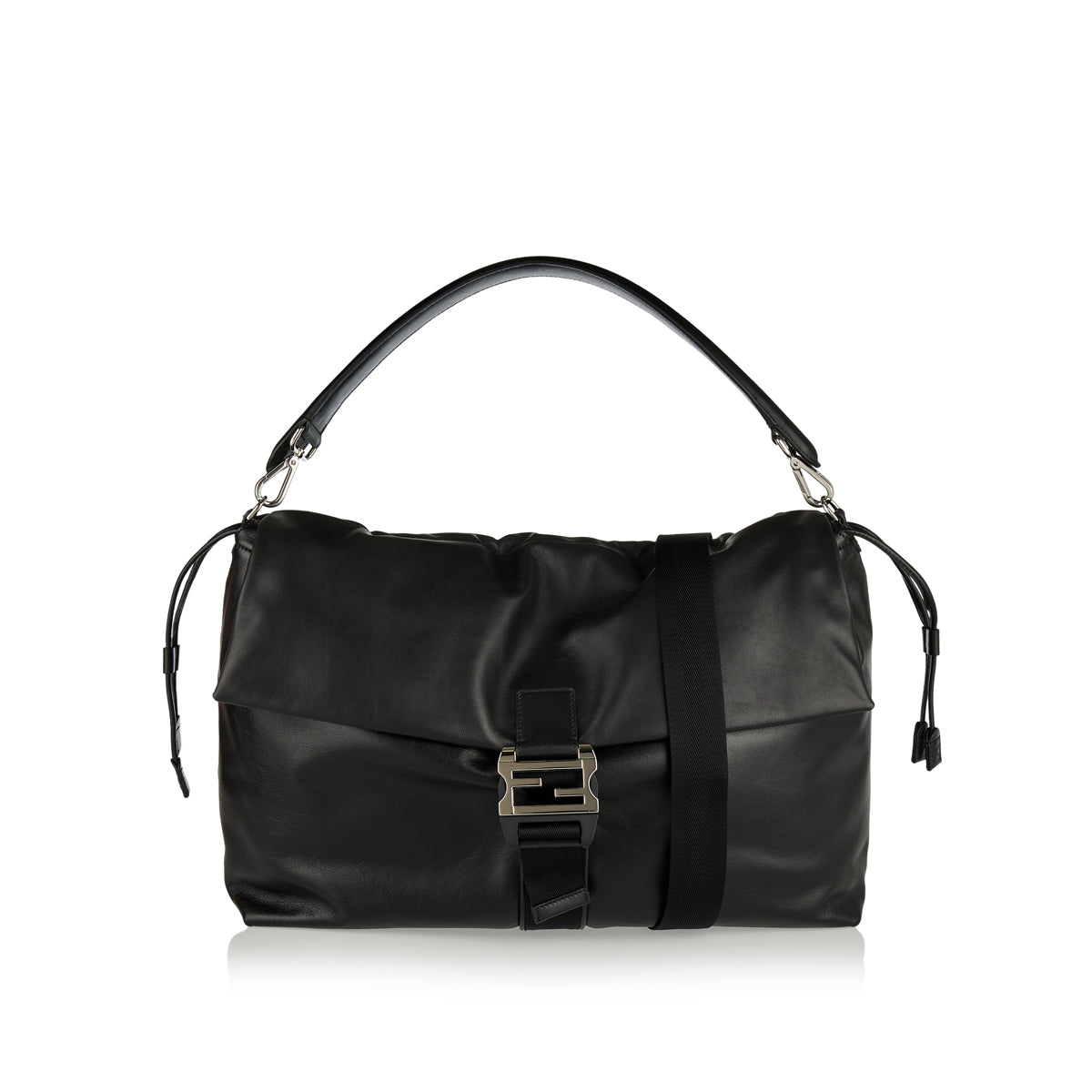 Maxi Mamma Baguette Leather Bag Fendi оригінал – Купити в Україні – боковий вид
