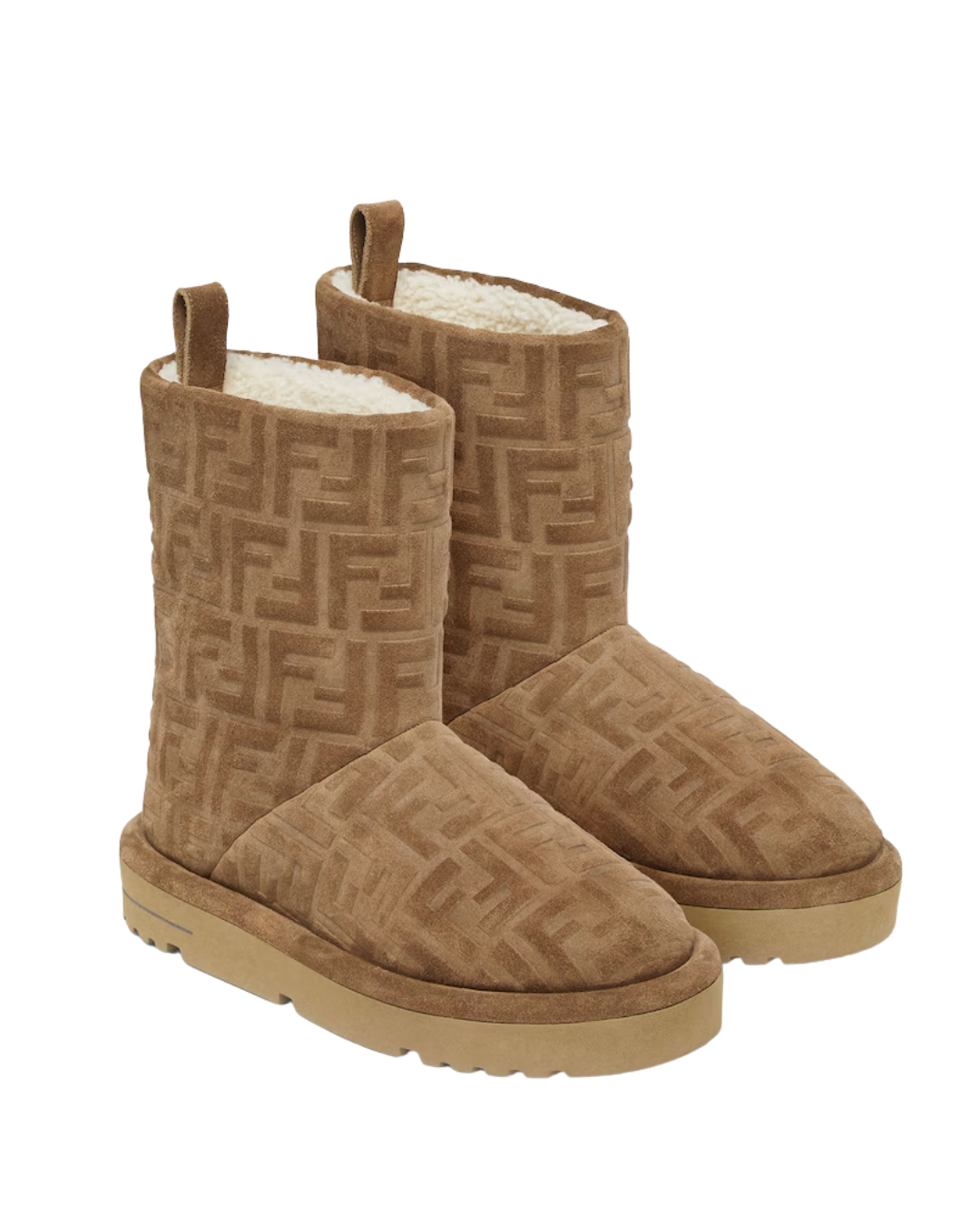 Оригінальна Apres Chic Fur Low Boots Fendi – вид ззаду