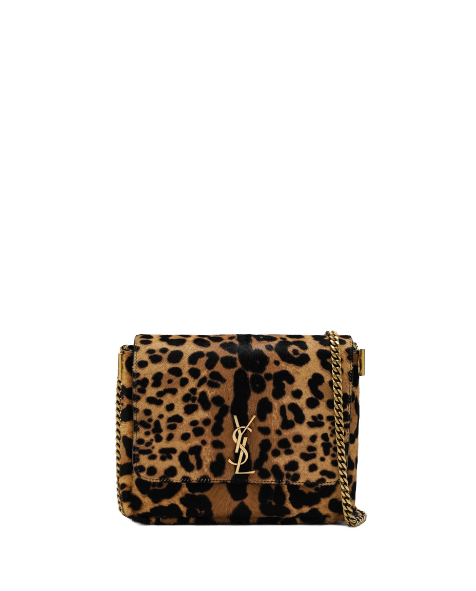 Оригінальна Kate Leopard Print Pony Effect Shoulder Bag Saint laurent – боковий вид