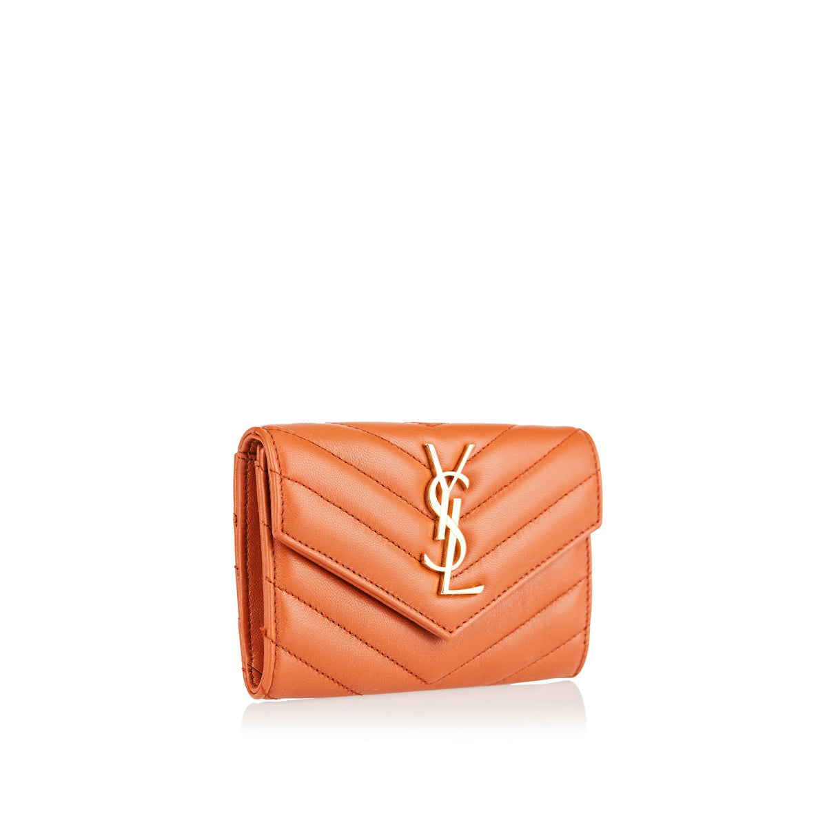 Оригінальна Cassandre Leather Wallet Saint laurent – вид ззаду
