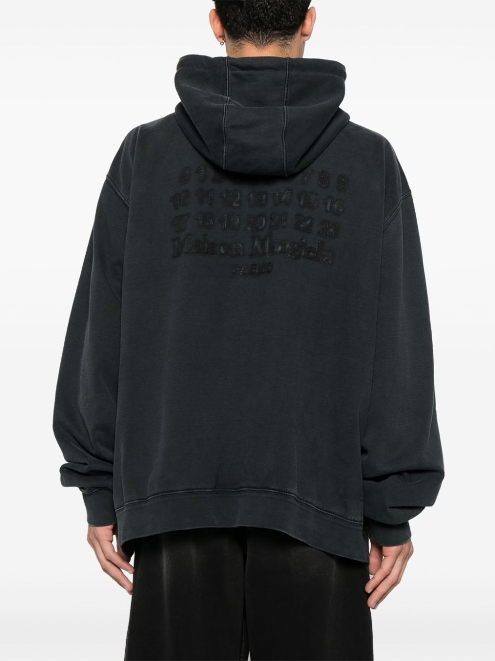 Embroidered Logo Hoodie Maison margiela – Гарантія оригінальності – збільшений вид