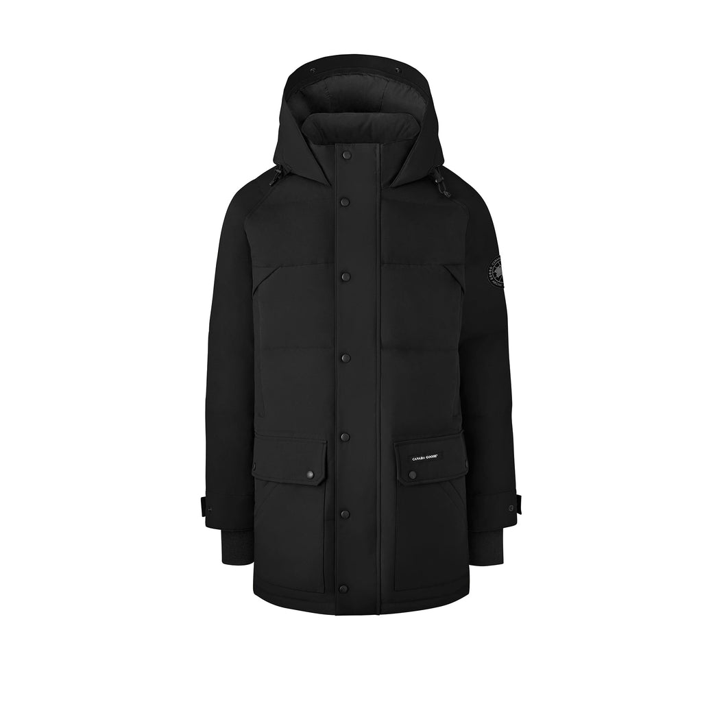 Оригінальна Mens Emory Parka Black Canada goose – боковий вид