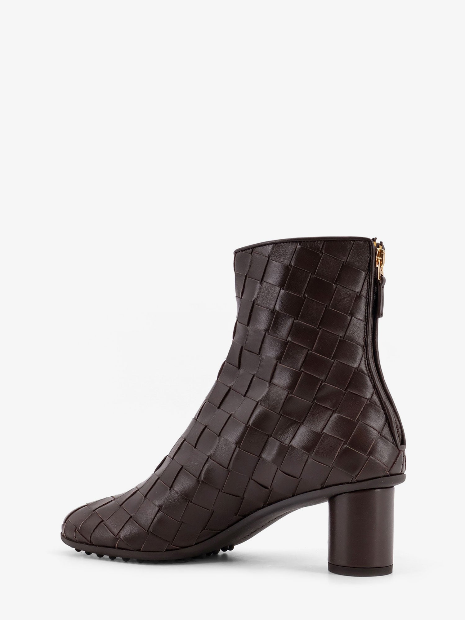 Leather Ankle Boots With Intrecciato Motif BOTTEGA VENETA оригінал – Купити в Україні – детальний вид