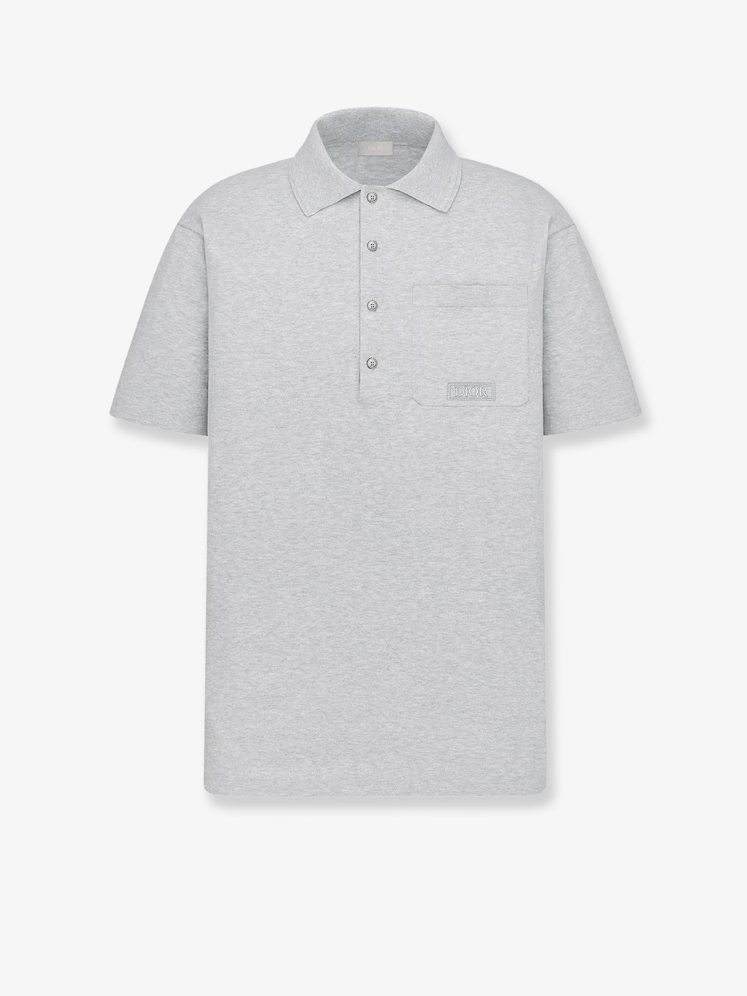Mélnge Cotton And Silk Polo Shirt DIOR – Гарантія оригінальності – боковий вид