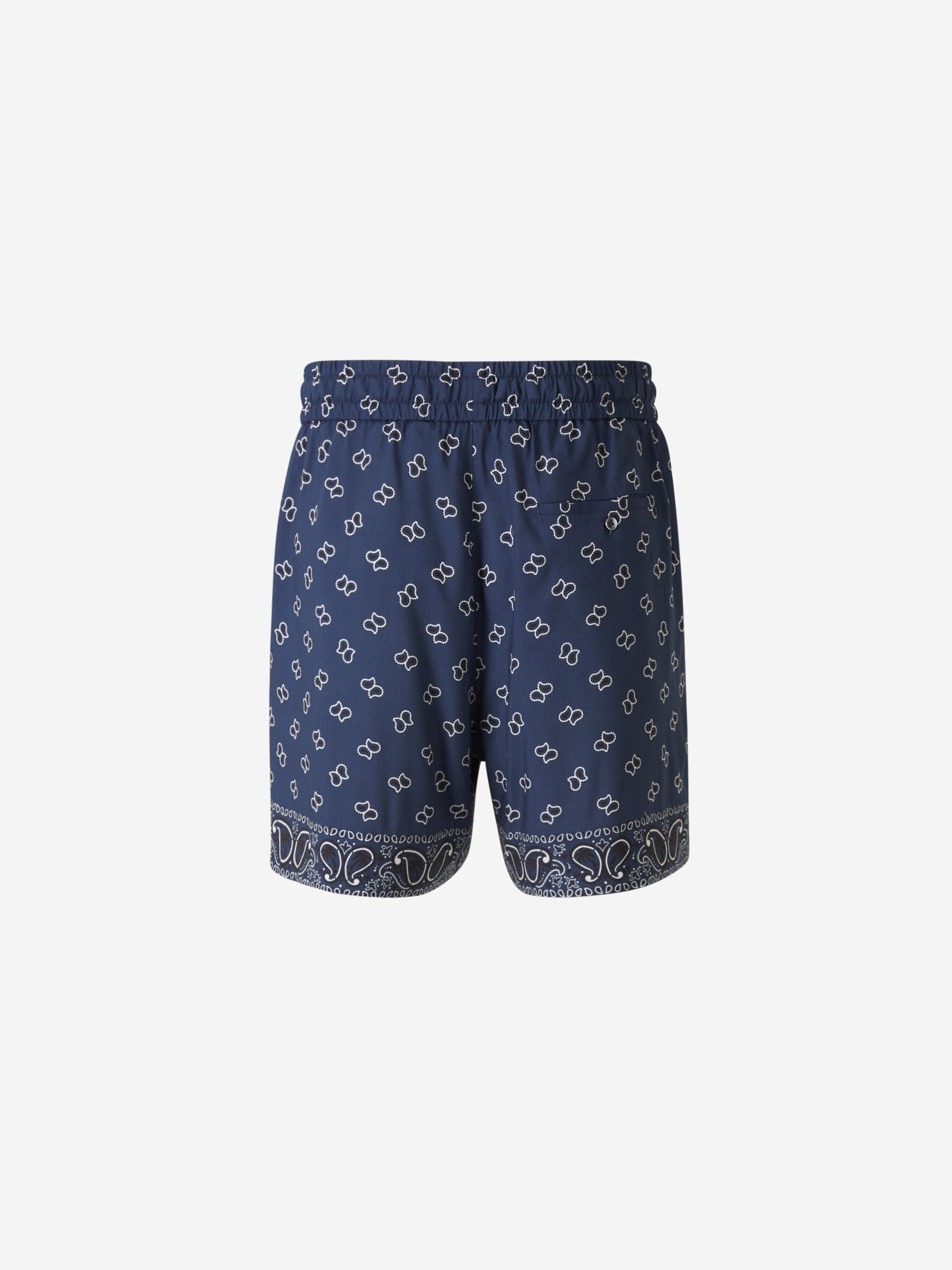 Оригінальна Paisley Motif Bermuda Shorts Palm angels – вид ззаду