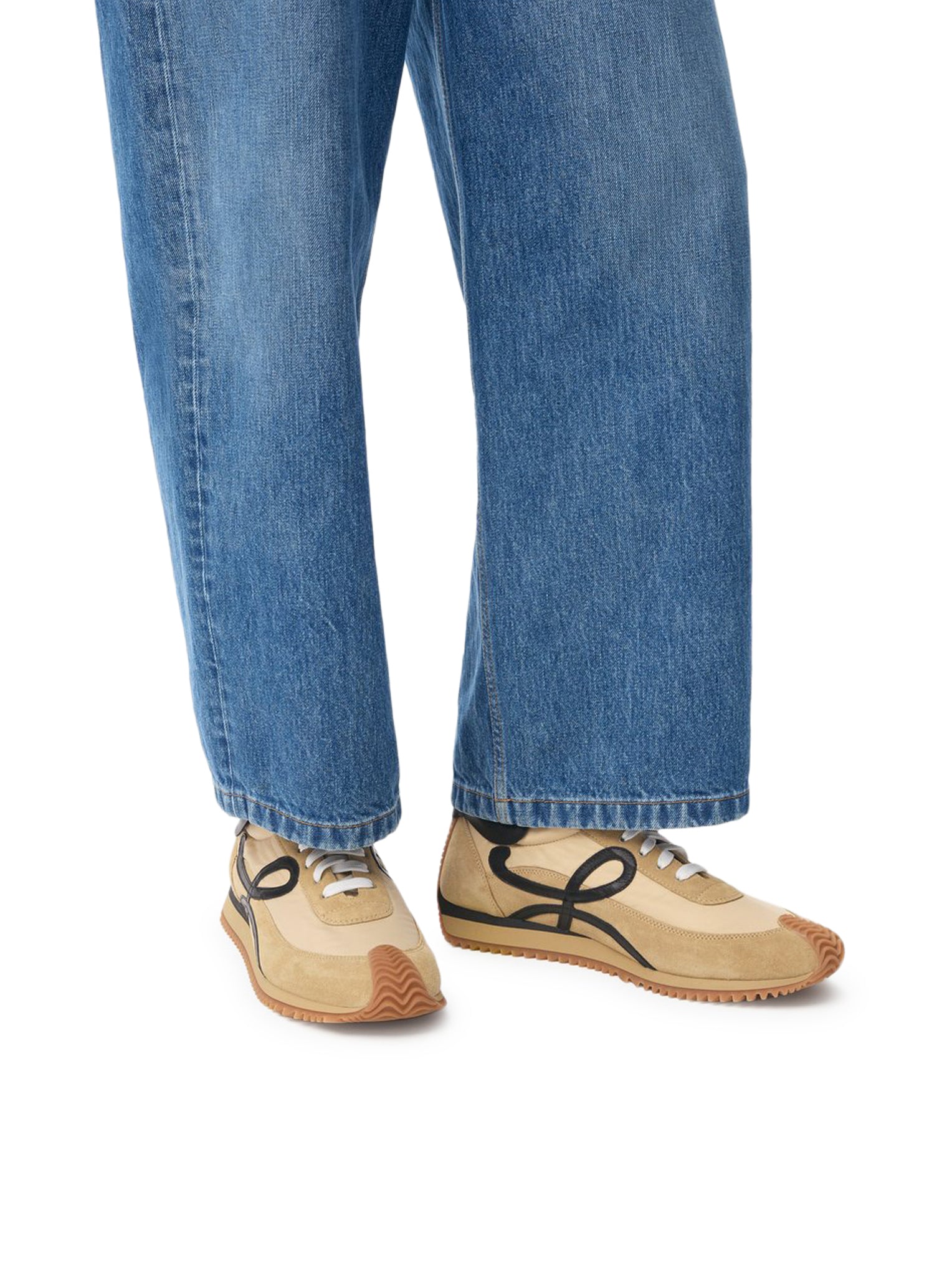 Nylon And Suede Flow Runner Loewe – Гарантія оригінальності – вид ззаду