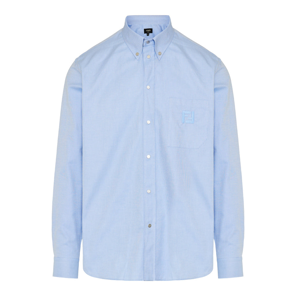 Oxford Cotton Shirt Fendi – Гарантія оригінальності – боковий вид