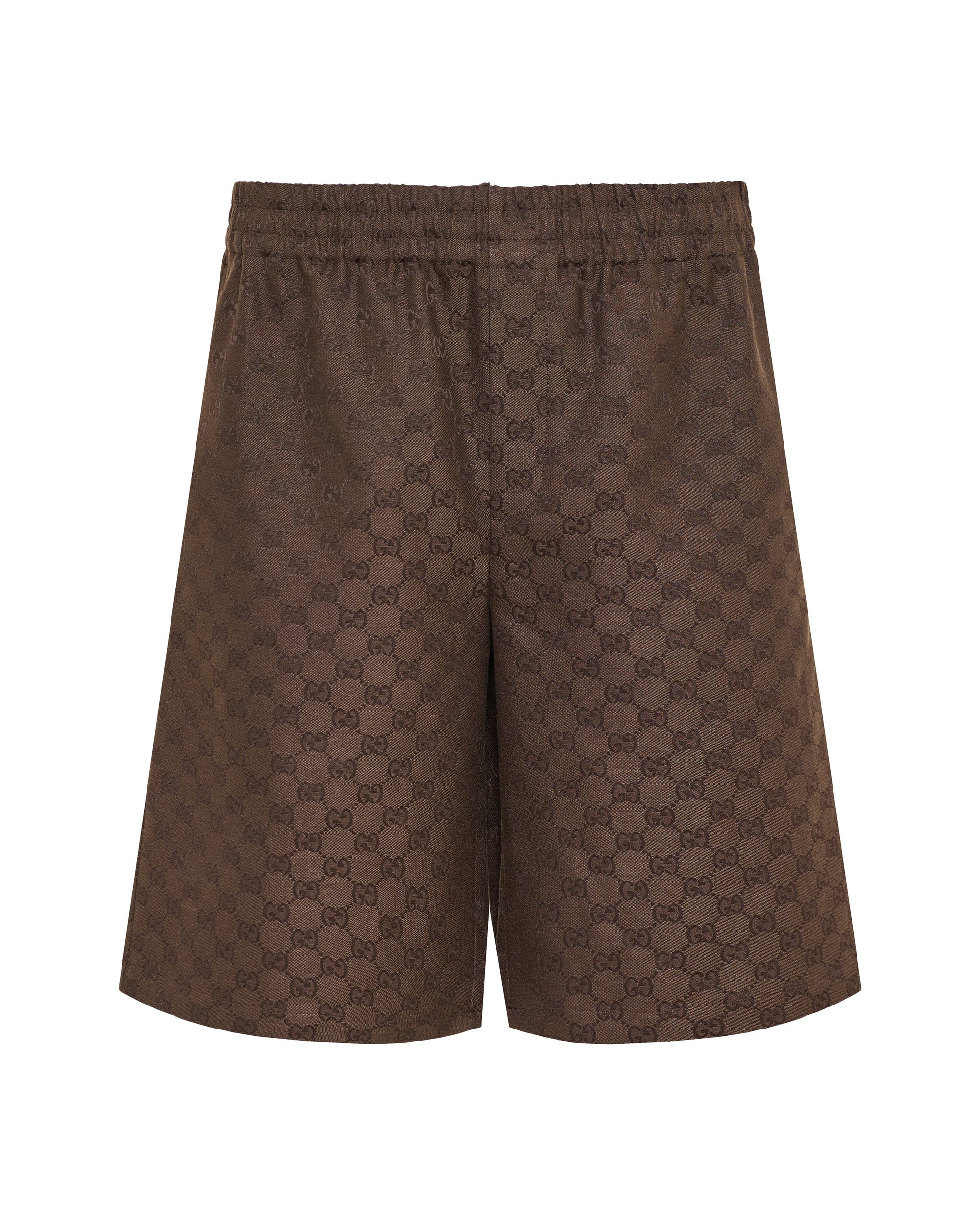 Gg Canvas Linen Blend Shorts Gucci оригінал – Купити в Україні – боковий вид