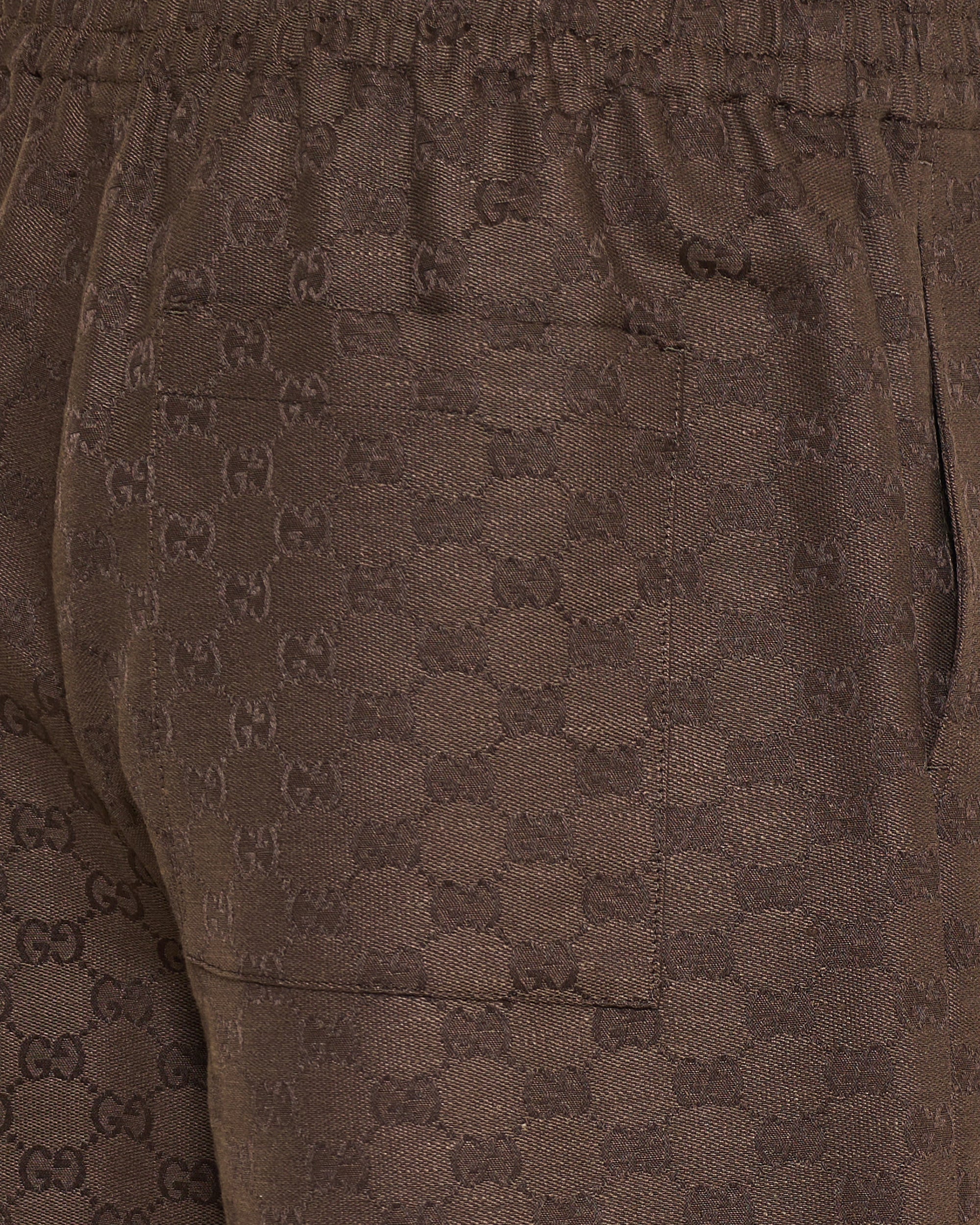 Gg Canvas Linen Blend Shorts Gucci оригінал – Купити в Україні – збільшений вид