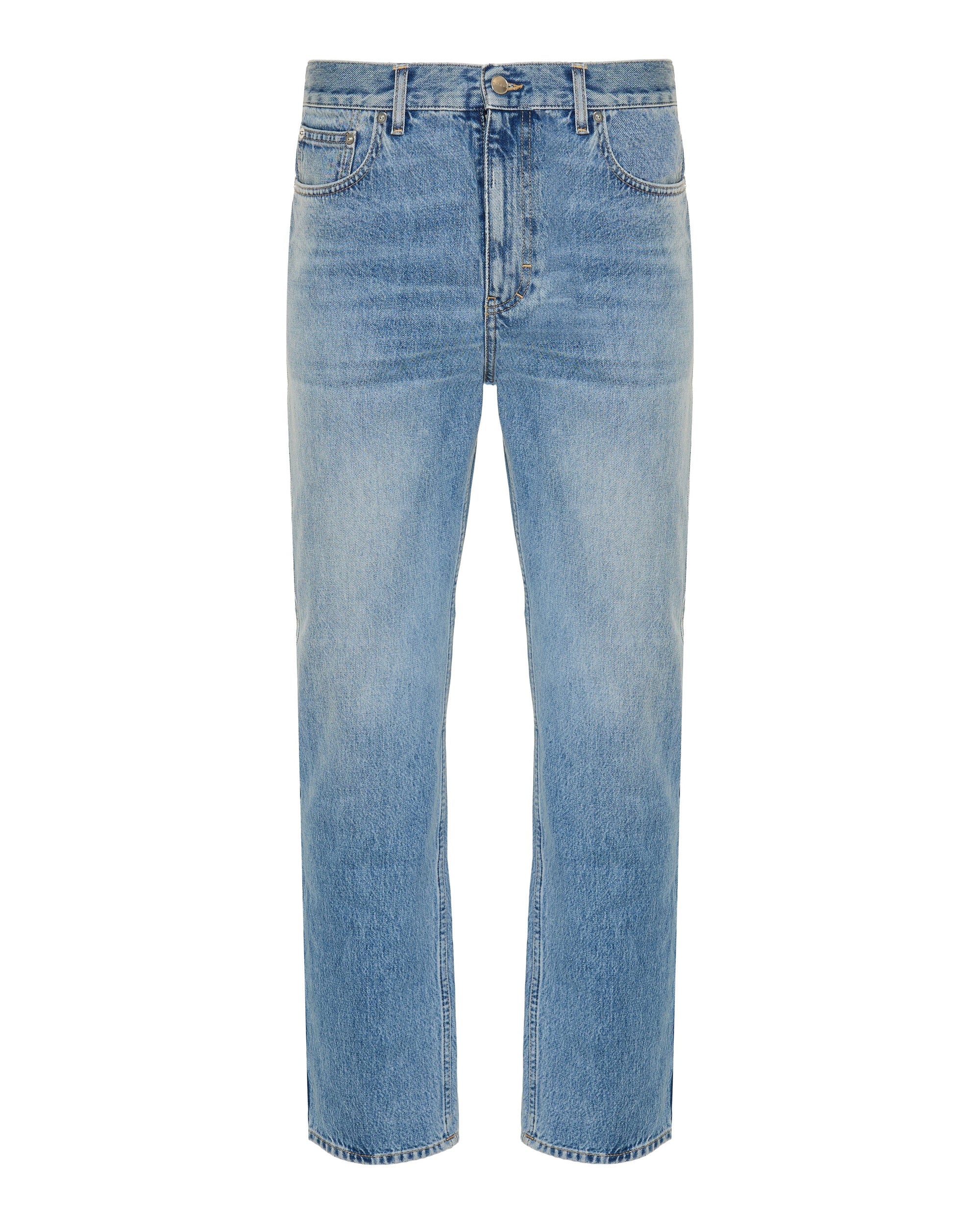 Slim Fit Cotton Denim Pants Gucci – Гарантія оригінальності – боковий вид